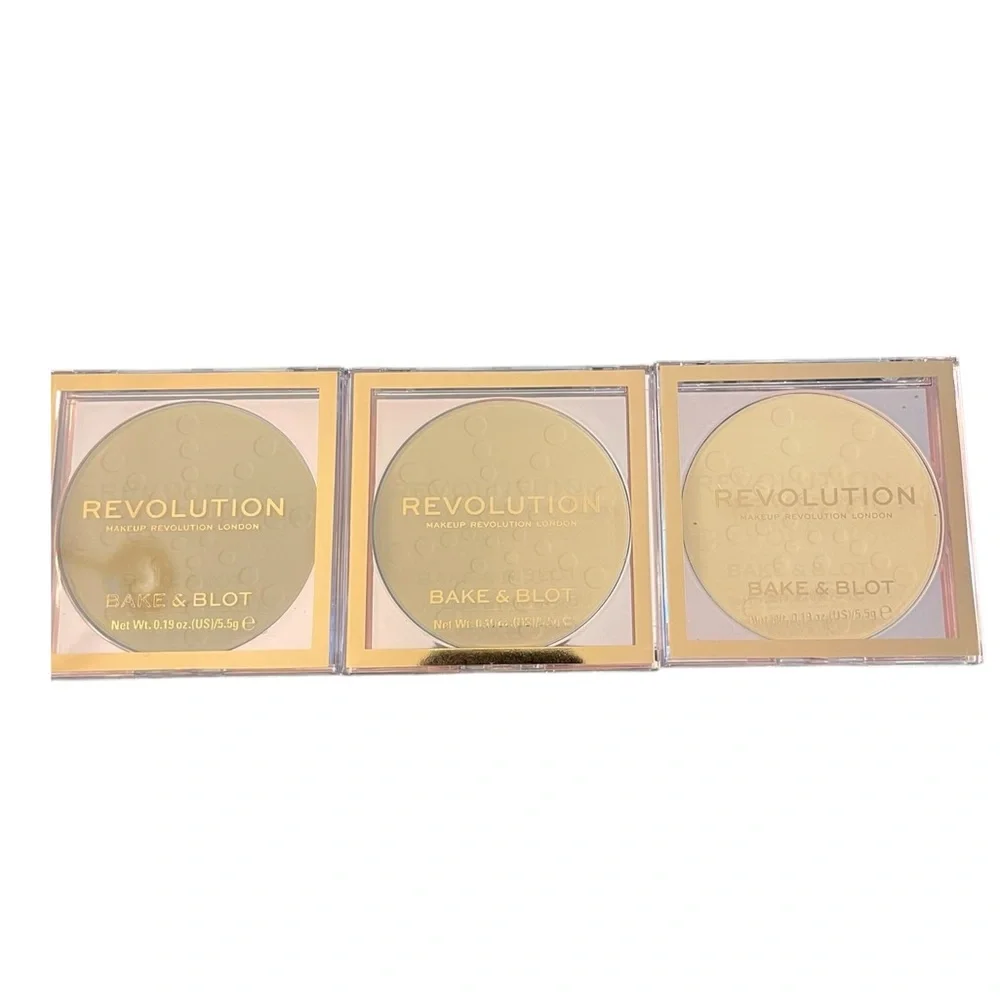 Revolution Bake & Blot Setting Powder Sealed NEW BANANA‎ Vegan Cruelty Free